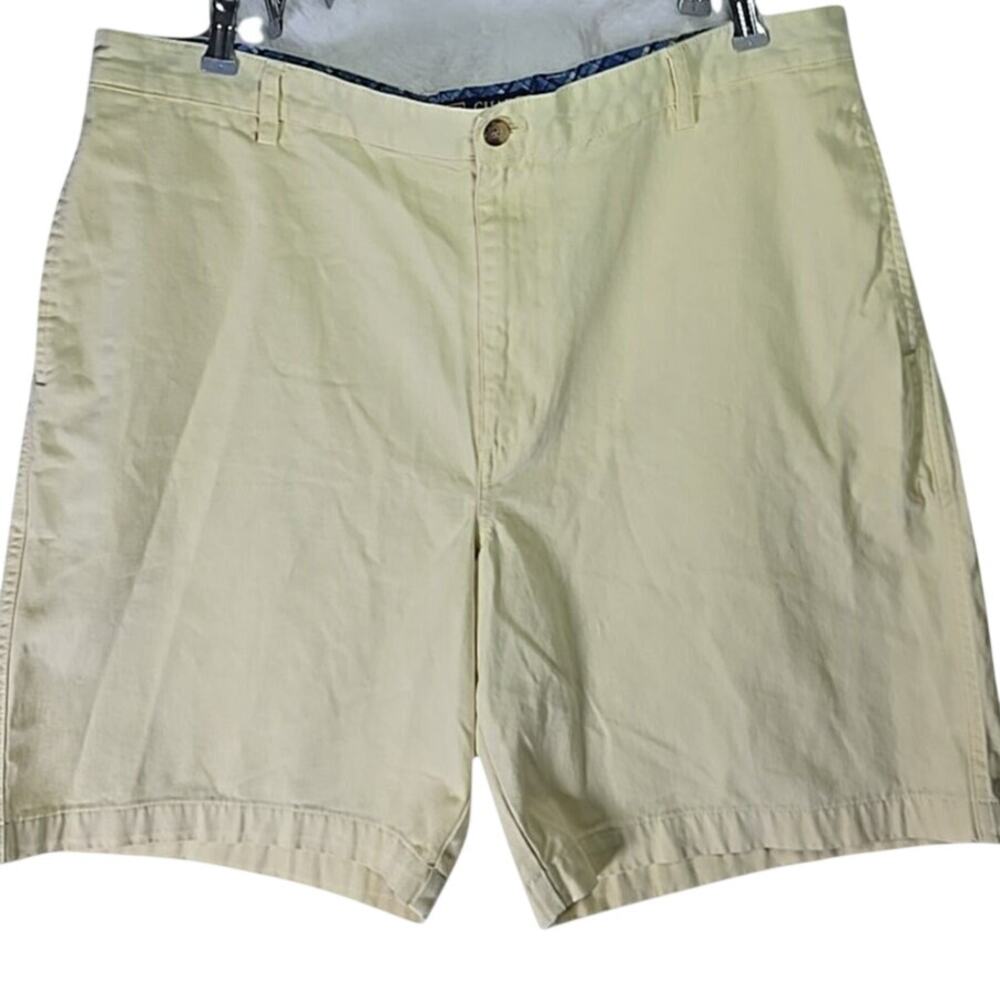 Chaps Chino Shorts Mens 40 100% Cotton Flat Front Preppy School Office Casual